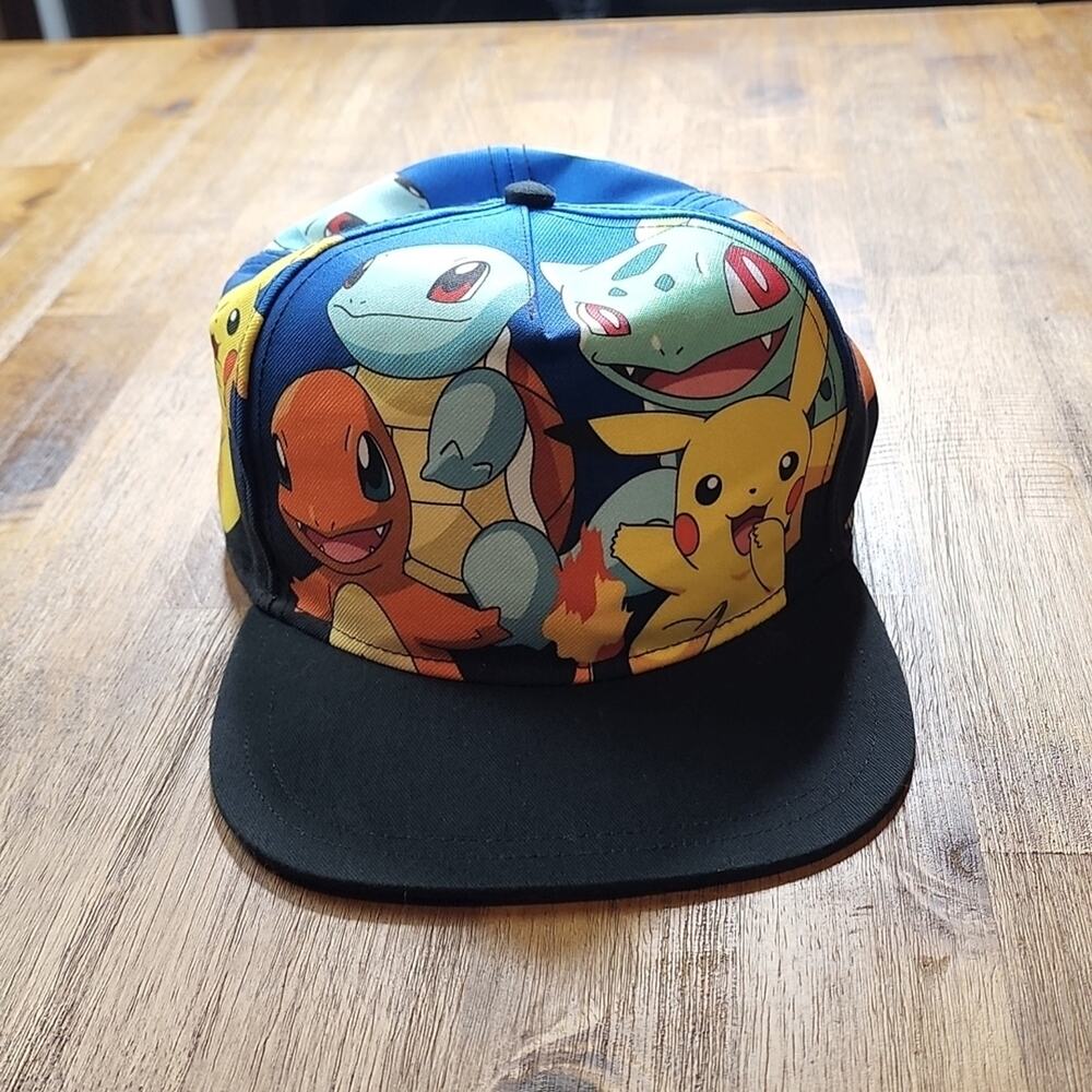 Pokemon Nintendo Baseball Hat Pikachu Charmander Bulbasaur Squirtle 2018